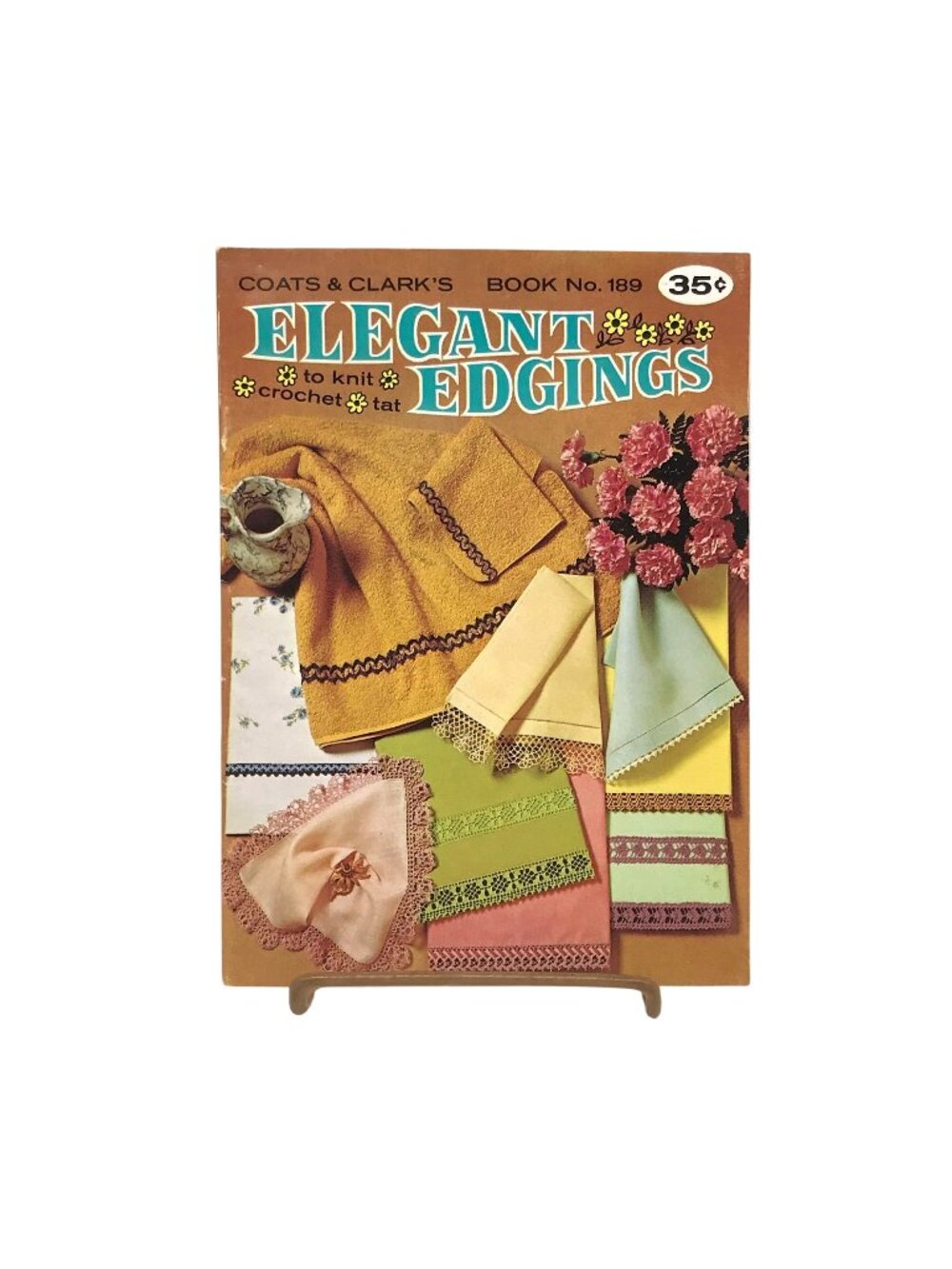 Vintage Coats and Clarks Book 189, Elegant Edgings to Tat Pattern Booklet